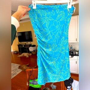 new vacation strapless mini dress